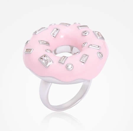 Donut Shaped Ring,Pink