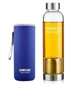 ECO Tea Infuser Glass Bottle With Bottle Bag