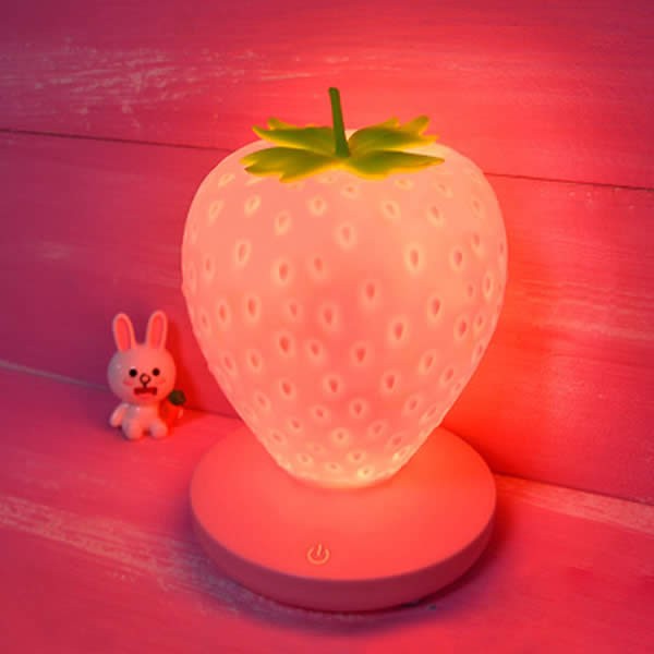 Beautiful Strawberry Night Light USB Charging Lamp