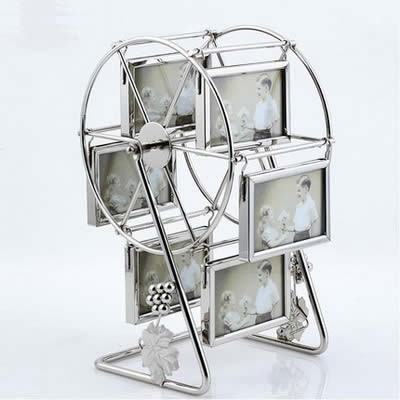 Family Ferris Wheel Picture Frame With 6 Hanging Picture Frames
