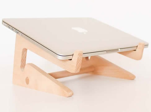  Folding Wooden Desktop Stand for Tablet Laptop Macbook Air or Pro