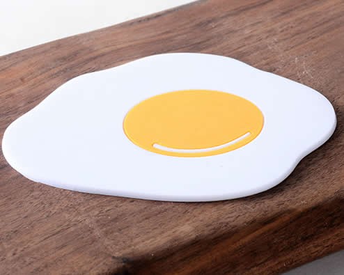 (3 pcs/pack)  Fried Egg Silicone Pot Mat