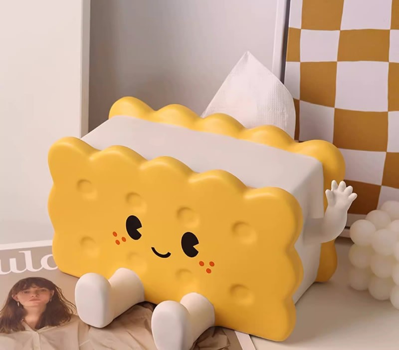 Fun Sandwich Cookies Decorated Tissue Box