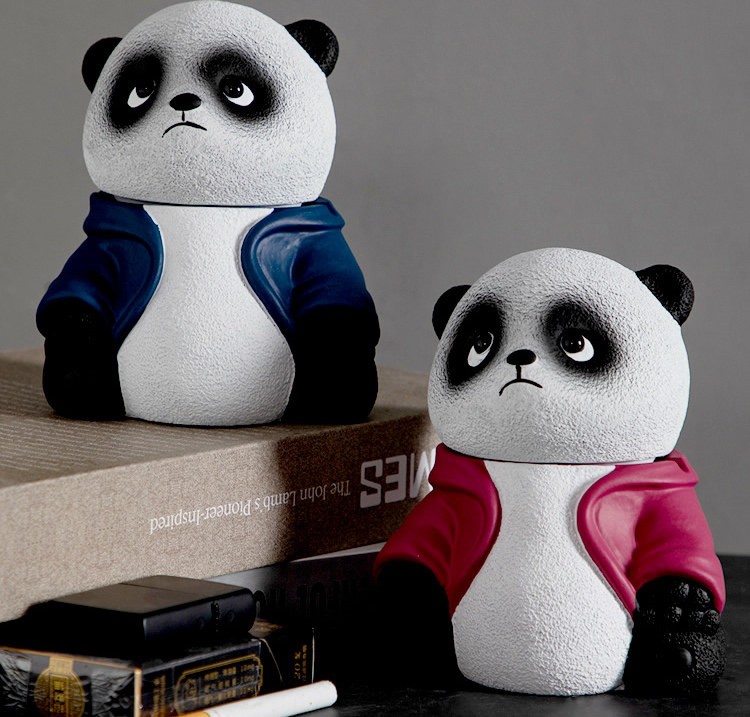 Funny Big Eyes Panda Ashtray