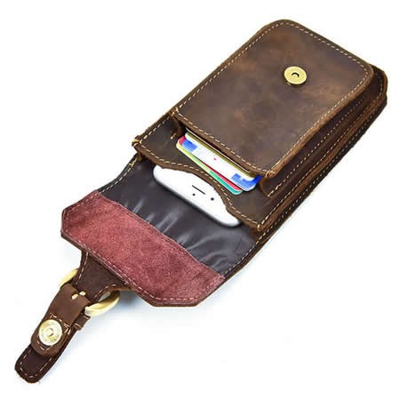  Genuine  Leather Vertical  Case Cover With Belt Clip Holster
