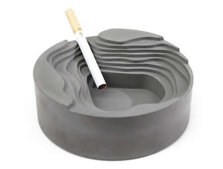 Geometry Concrete Cigar Cigarette Ashtray