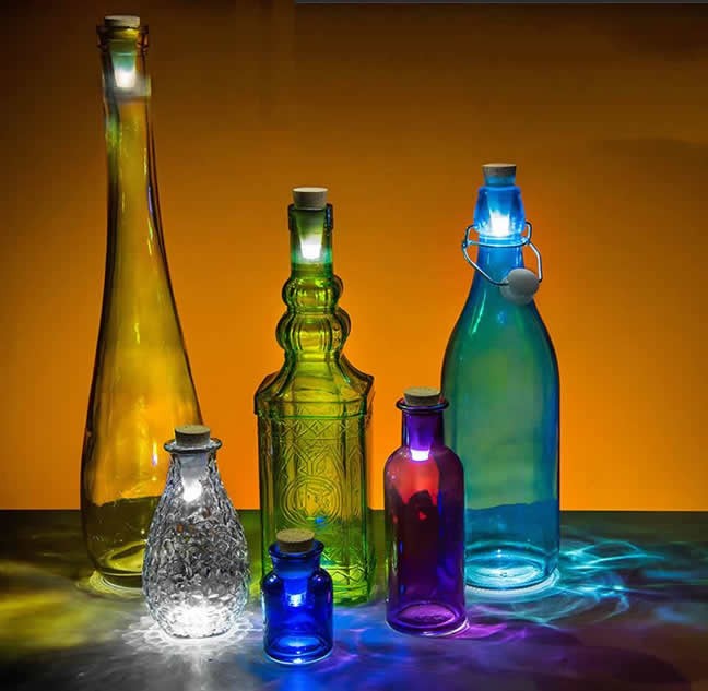 Glowing Led Bottle Cap Lamp