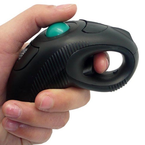 USB  Wireless HandHeld Trackball Mouse 