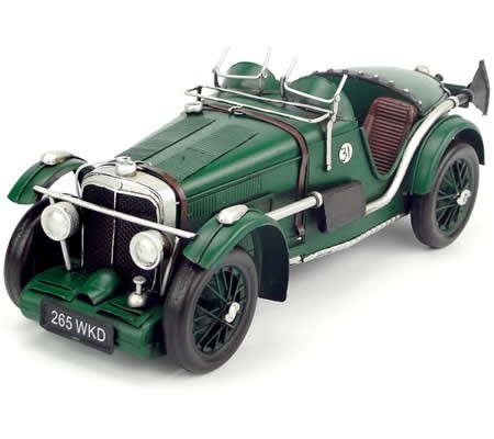 Handmade Antique Model Kit Car 1933 MG K3 Magnette Race Car