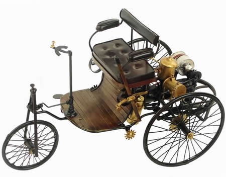 Handmade Antique  Model Kit Car-Benz Patent Motorwagen 1886