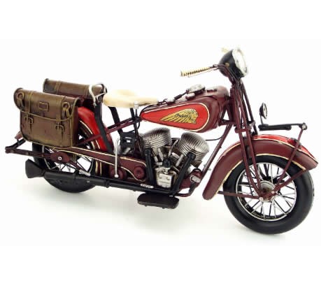 Handmade Antique Model Kit Motorcycle-1936 US Indian Motorcycle