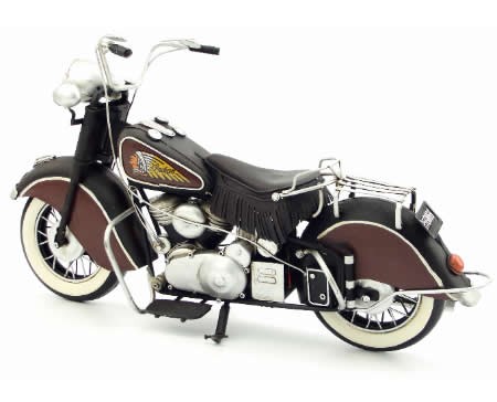 Handmade Antique Model Kit Motorcycle-1951 US Indian Motorcycle