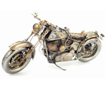 Handmade Antique Model Kit Motorcycle-Retro Harley Motorcycle