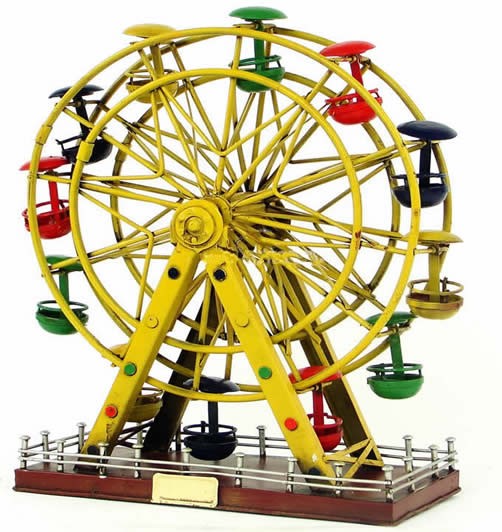 Handmade Antique Tin Model Other-Ferris wheel