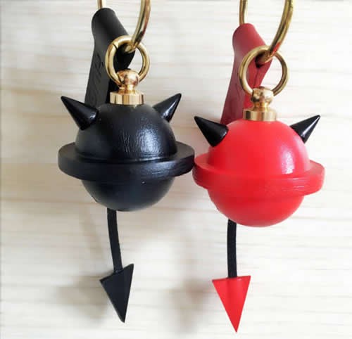 Handmade Leather Demon Ox Horns Bell