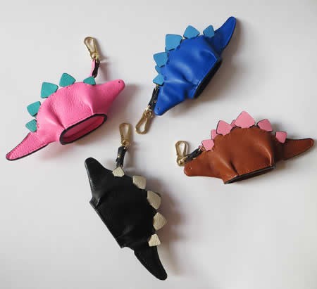 Handmade Leather Dinosaur Shaped Coin Purse