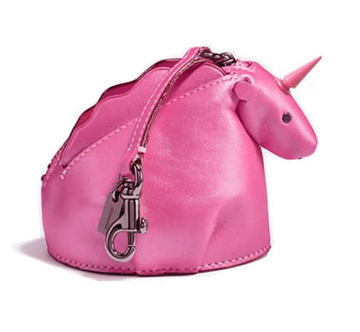 Handmade Leather Unicorn Sharks Coin Purse