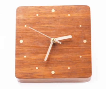Handmade Modern Desk Clock,Red Rosewood