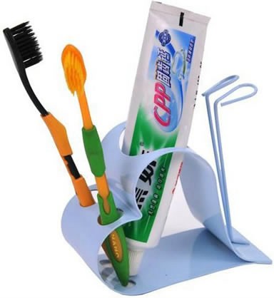 Heart-shaped Toothbrush Toothpaste Holder