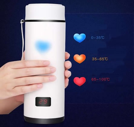 Heart Touch Sensing Temperature Display Cup