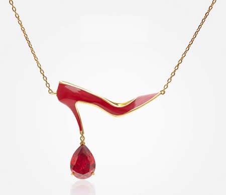 High Heel Shoe Necklace