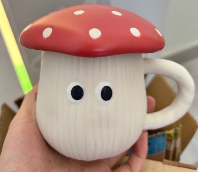 Lovely Red Mushroom Ceramic Mug