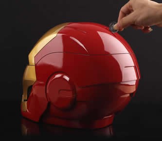 Iron Man Helmet Large Piggy Bank