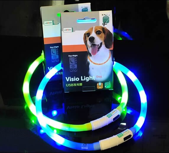 Led Flashing Light Up Dog Neck Loop 