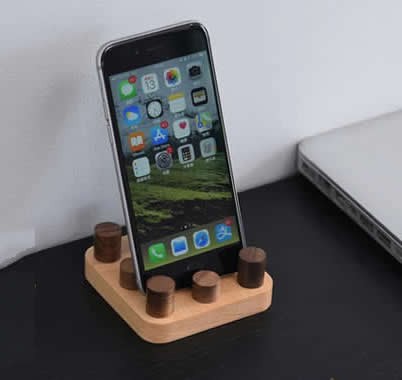 Lego  Natural Wooden Mobile Phone Stand  Cell Phone Holder 