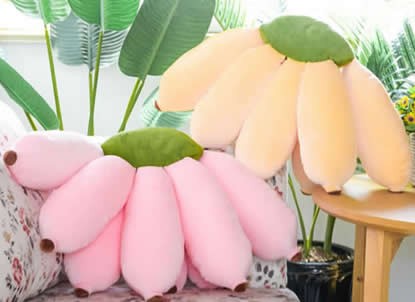 Lovely  Banana Plush Stuffed Pillow Sofa Cushions Children Plush Toy Gift 