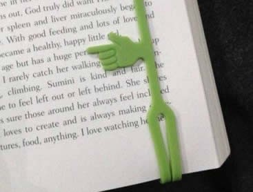 (6Pcs) Lovely  Finger pointer Bookmark 