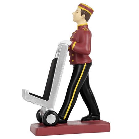 Luggage Cart  Poly Resin Phone Holder Stand