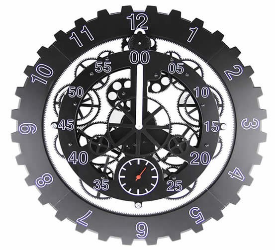 Maple's 18-Inch Moving Gear Clock 