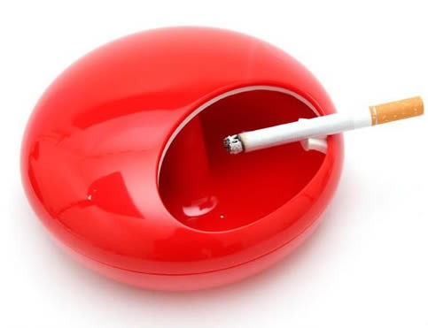 Pebble Rotating Lid Cigarette Smoking Ashtray 