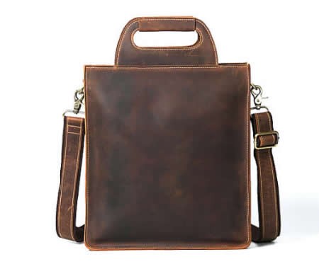 Men's Genuine Leather Shoulder Bag Messenger Bag Handbag CrossBody ...