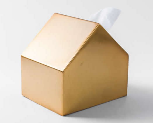 Metal House-Shaped Tissue Box Tissue Holder Cover 