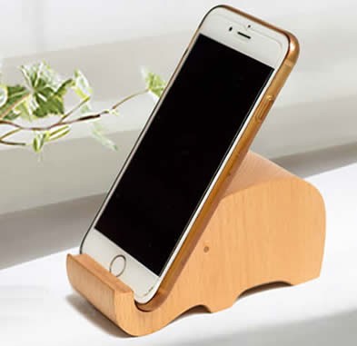Cute Wooden Animal Cell Phone Tablet Stand Holder