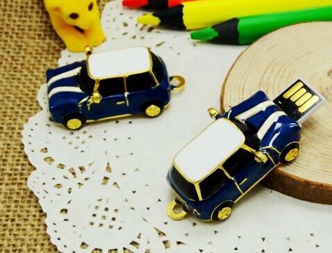 Mini Cooper Car Metal 16G/32G USB Flash Drive