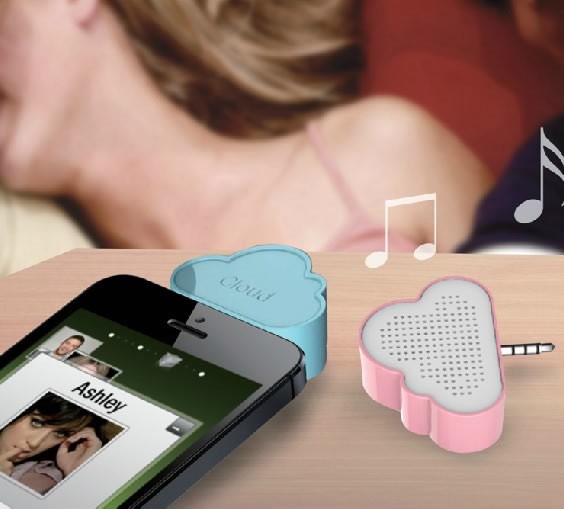 Mini Portable Cloud  Speaker Silicone Sucker Stand For Cell Phone