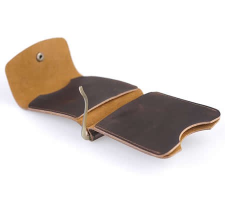  Minimalist  Leather Wallet Money Clip