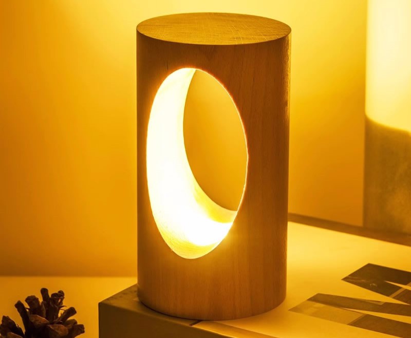 Minimalist Wooden Hollow Lights