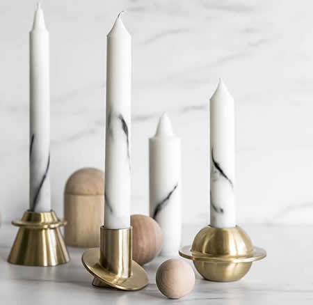 Modern Brass Candle Holder Candlestick Holder