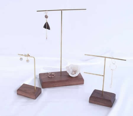 Modern Design Black walnut  Jewelry Tree Display Stands Organizer 