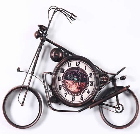 Motorcycle wall clock