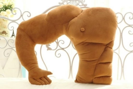 Muscle Man Pillow Cushion