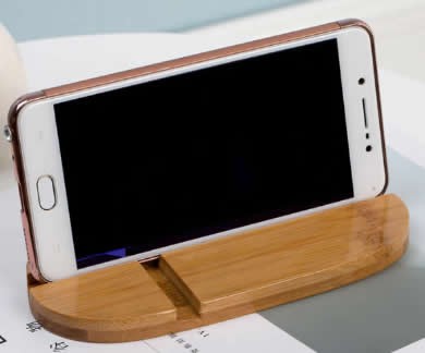 Natural Bamboo Wood SmartPhone Stand Holder