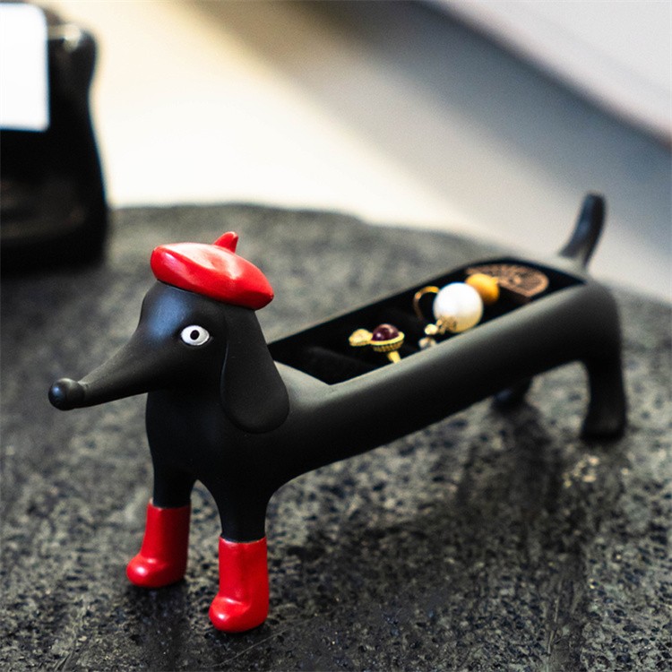 Pet Dog Jewelry Jewelry Box - Funny Desktop Decoration Organizer