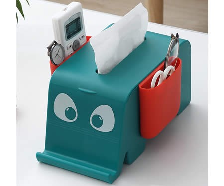 Cute Elephant Multifunctional Organizing Storage Box Tissue Box