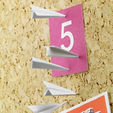 Paper Airplane Pushpins (set of 6)