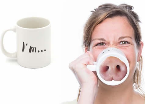  Pig Nose Coffee Tea Mug